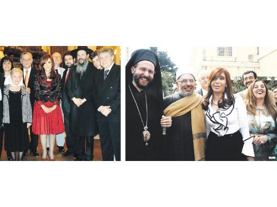 Cristina de Kirchner aprovechó dos actos religiosos para desempolvar conjuntos oportunos. Fue el martes con los dirigentes de la comunidad judía, y el viernes, en el Centro Islámico argentino.