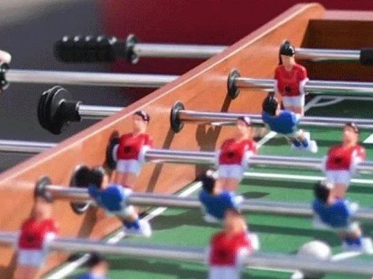 La prohibición del molinete nace de los mismos lineamientos de la International Table Soccer Federation.