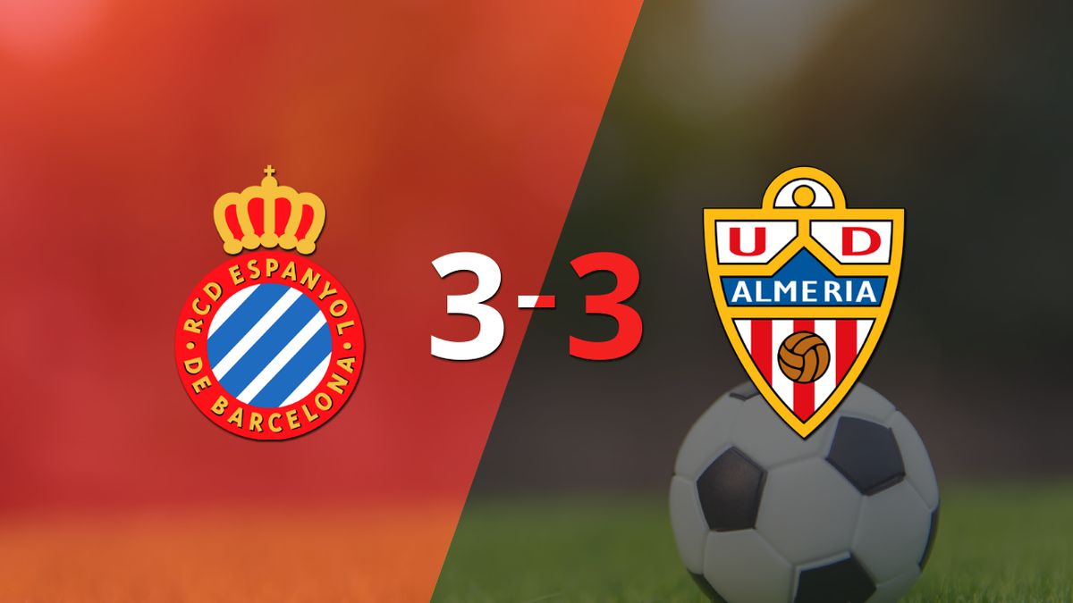 With two goals from Adrián Embarba, Almería equalized against Espanyol