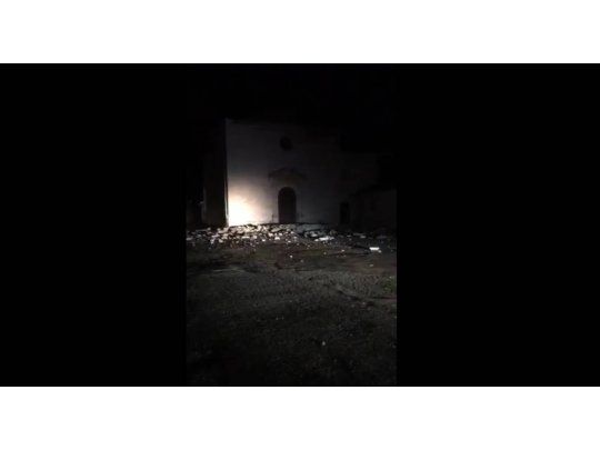 Las primeras imágenes en el epicentro del terremoto