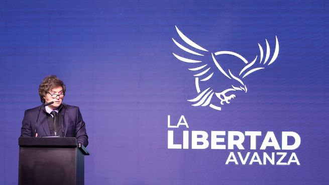 Javier Milei encabeza este jueves un acto de La Libertad Avanza en La Plata. 
