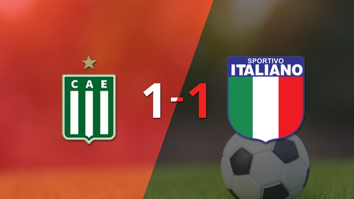 Sp. Italiano logró un agónico empate ante Excursionistas