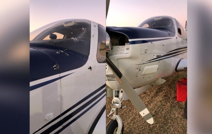 Así quedó la avioneta del empresario en Berazategui&nbsp;