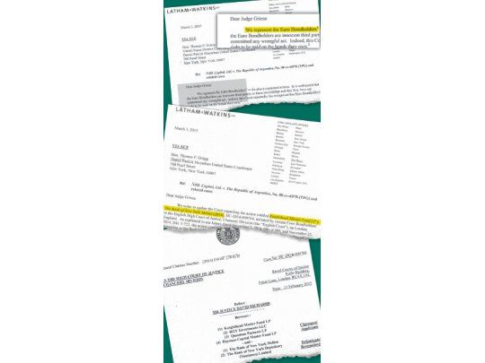 A través de tres escritos, fondos de inversión presionaron ayer a Griesa para que acelere la liberación de bonos argentinos emitidos fuera de EE.UU.
