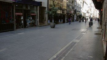 Fantasmal. Hoy en el centro de la Ciudad de Buenos Aires hay muy poco movimiento por falta de oficinistas y turistas.