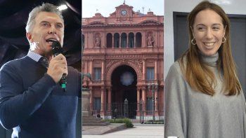 Mauricio Macri, María Eugenia Vidal y la Casa Rosada.