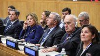 Graciela Camaño y Julio Cobos, entre los representantes de la CIDH.&nbsp;