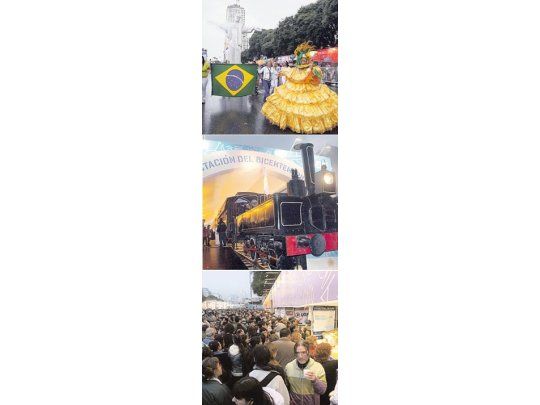 Colectividades de 80 países desfilaron en la fiesta del Bicentenario y las provincias acercaron sus danzas y gastronomía.
