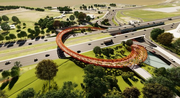 El anillo tendrá 140 metros de diámetro y unos 440 metros de recorrido total. El anillo tendrá 140 metros de diámetro y unos 440 metros de recorrido total.