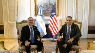 El jefe de Gabinete, Manuel Adorni, recibió en Casa Rosada al embajador de Esrados Unidos en Aargentina, Peter Lamelas. El jefe de Gabinete, Manuel Adorni, recibió en Casa Rosada al embajador de Esrados Unidos en Aargentina, Peter Lamelas.