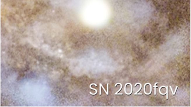 Las imágenes de la supernova.&nbsp;