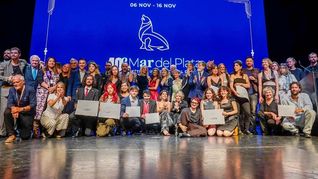 Los ganadores en el cierre (salvo Carmen Maura, que estaba en la Argentina y no fue). Los ganadores en el cierre (salvo Carmen Maura, que estaba en la Argentina y no fue).