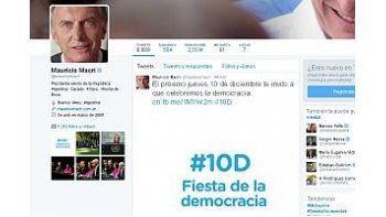 El próximo jueves 10 de diciembre te invito a que celebremos la democracia, escribió en las redes Macri.