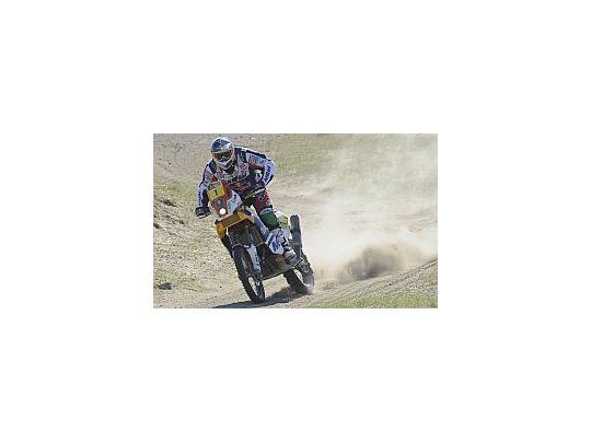 Marc Coma está segundo en la categoría motos.