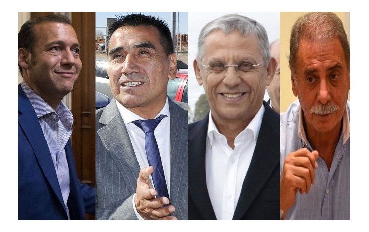 De izq. a der.:&nbsp;Omar Gutiérrez,&nbsp;Ramón Rioseco,&nbsp;Horacio Quiroga&nbsp;y&nbsp;Jorge Sobisch.