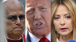 El presidente de Estados Unidos, Donald Trump, volvió a generar tensión internacional al cuestionar públicamente al papa León XIV y lanzar duras críticas contra la primera ministra italiana, Giorgia Meloni, en medio del conflicto con Irán. El presidente de Estados Unidos, Donald Trump, volvió a generar tensión internacional al cuestionar públicamente al papa León XIV y lanzar duras críticas contra la primera ministra italiana, Giorgia Meloni, en medio del conflicto con Irán.