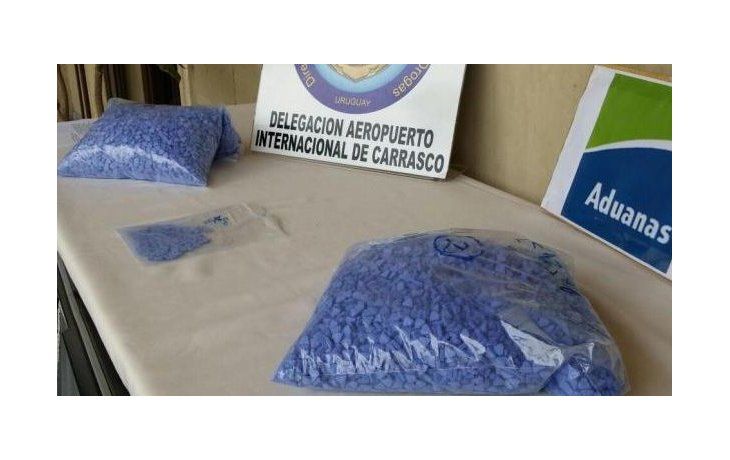 Las pastillas fueron incautadas en Uruguay (Foto El País)