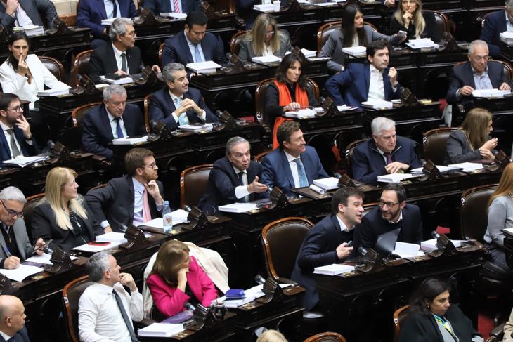 Los diputados de Hacemos Coalición Federal en el debate por la ley Bases en Diputados. Los diputados de Hacemos Coalición Federal en el debate por la ley Bases en Diputados.