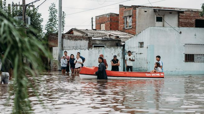 Entre Ríos: más de 100 evacuados por el temporal en Gualeguay