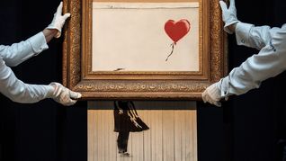 Subastan de nuevo el icónico cuadro de Banksy