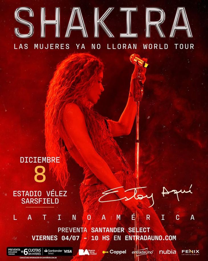 Shakira returns to Argentina: how and where to get tickets