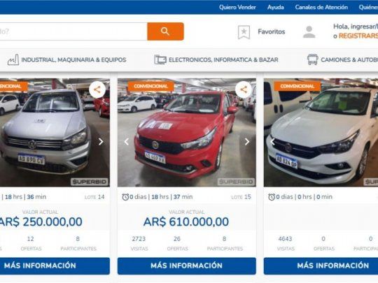 NarvaezBid, página web de la subasta.