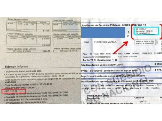 Los clientes de Edenor deberán consultar la subestación en el margen inferior izquierdo. Por su parte, los clientes de Edesur deben consultar el margen superior derecho de la boleta.