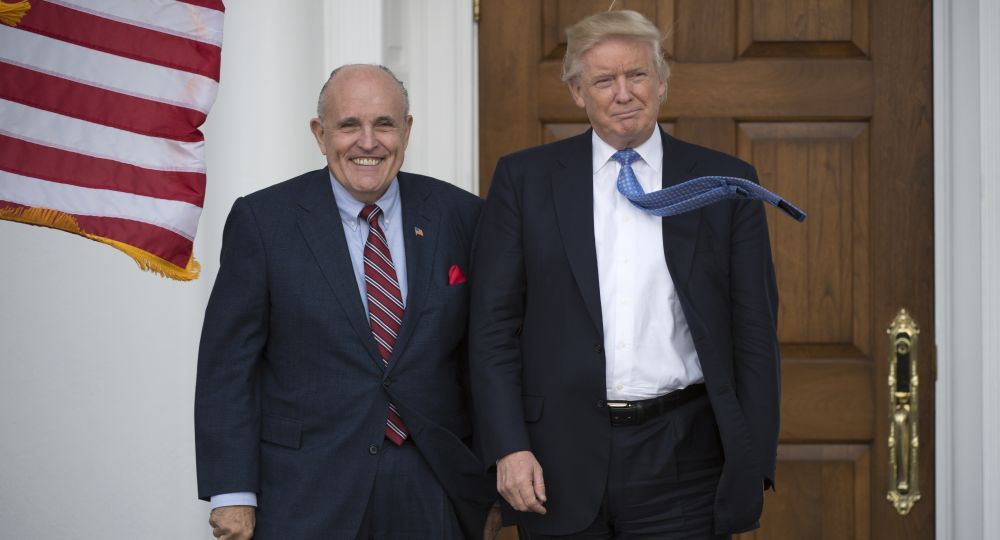 Rudy Giuliani y Donald Trump.