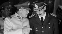 Augusto Pinochet y Jorge Rafael Videla, el dictador chileno con su par argentino.
