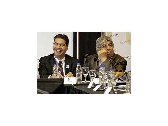 Jorge Capitanich y Hugo Moyano