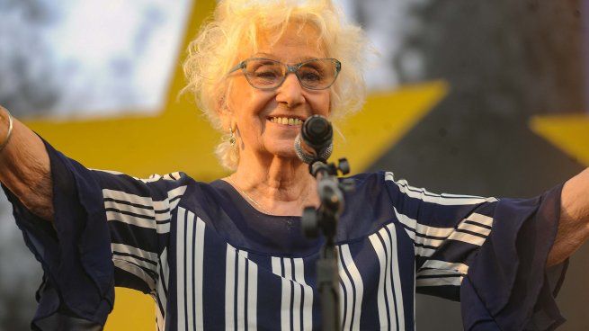 La presidenta de la asociación Abuelas de Plaza de Mayo, Estela de Carlotto.
