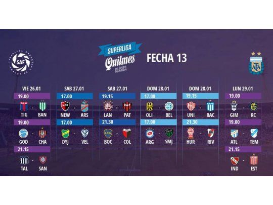 La primera fecha luego del receso del verano.