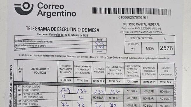 Los argentinos ya pueden analizar los telegramas contabilizados por los organismos electorales.&nbsp;