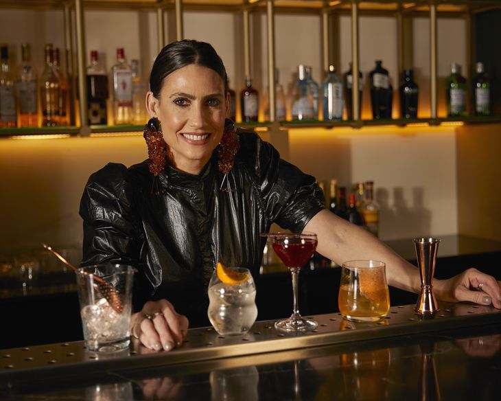 Bartender Mona Gallosi at Felicia Bar. Bartender Mona Gallosi at Felicia Bar.