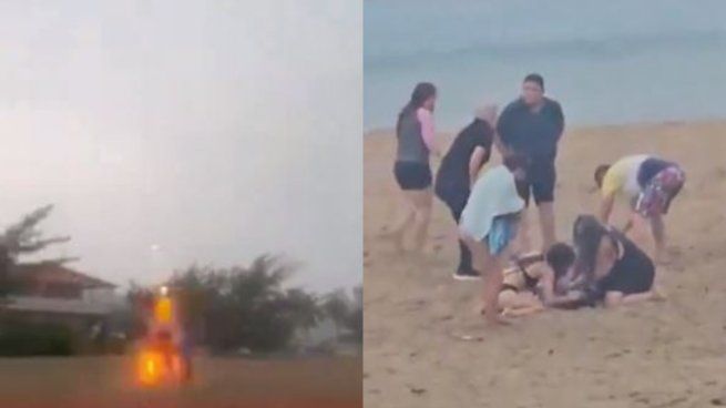 Tres menores fueron alcanzados por un rayo mientras jugaban en una playa de Puerto Rico