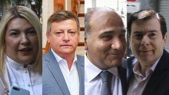 De izq. a der.: Bertone, Peppo, Manzur y Zamora.