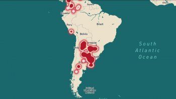El mapa de&nbsp;Acá NO hay internet.