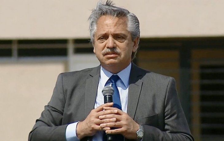 Alberto Fernández, durante el acto virtual de entrega de viviendas Procrear en cinco provincias.