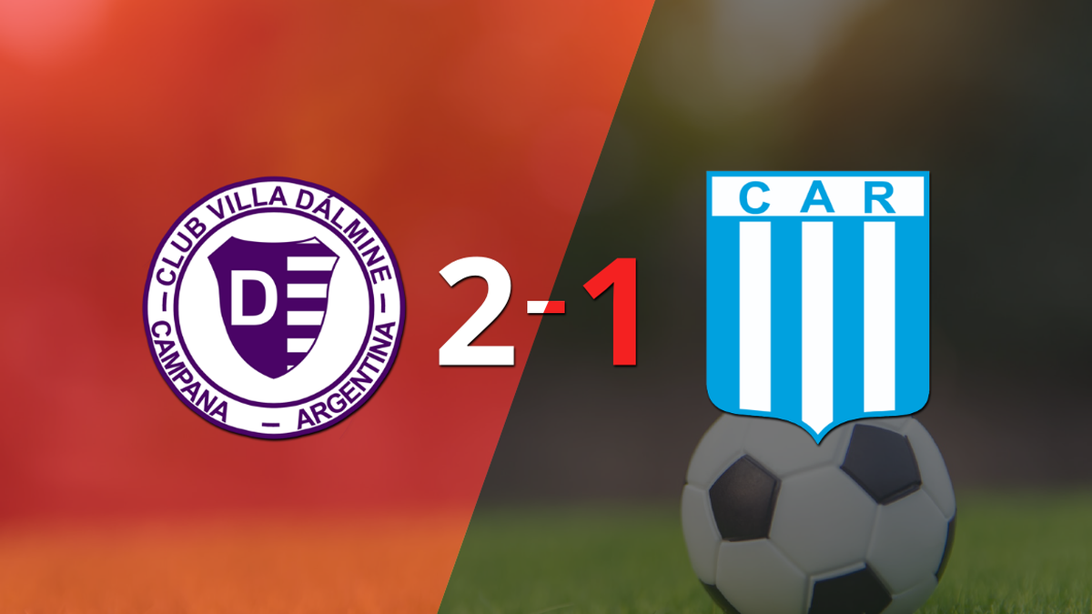 With the slightest difference, Villa Dálmine beat Racing (Cba) 2-1
