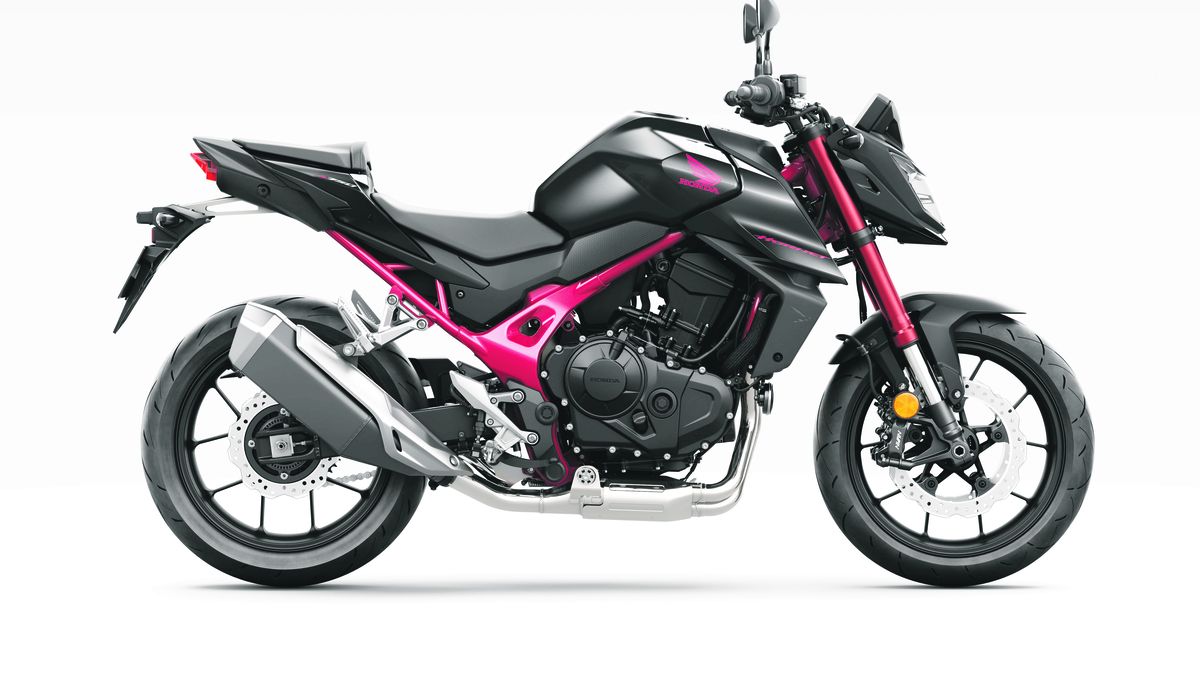 Motorcycle with a sporting spirit