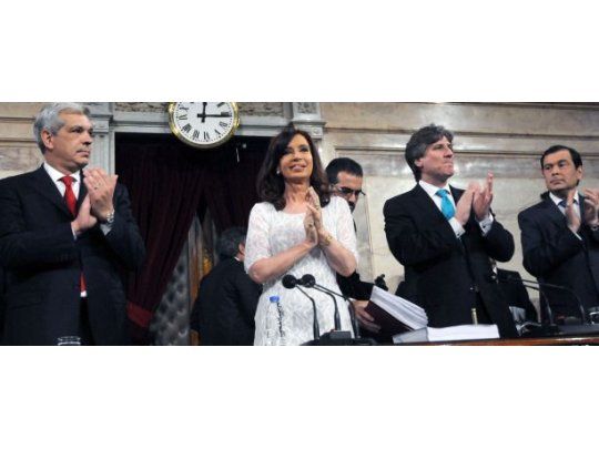 Cristina inaugura el período 132 de sesiones legislativas.