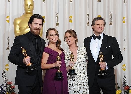 Christian Bale, Natalie Portman, Melissa Leo y Colin Firth