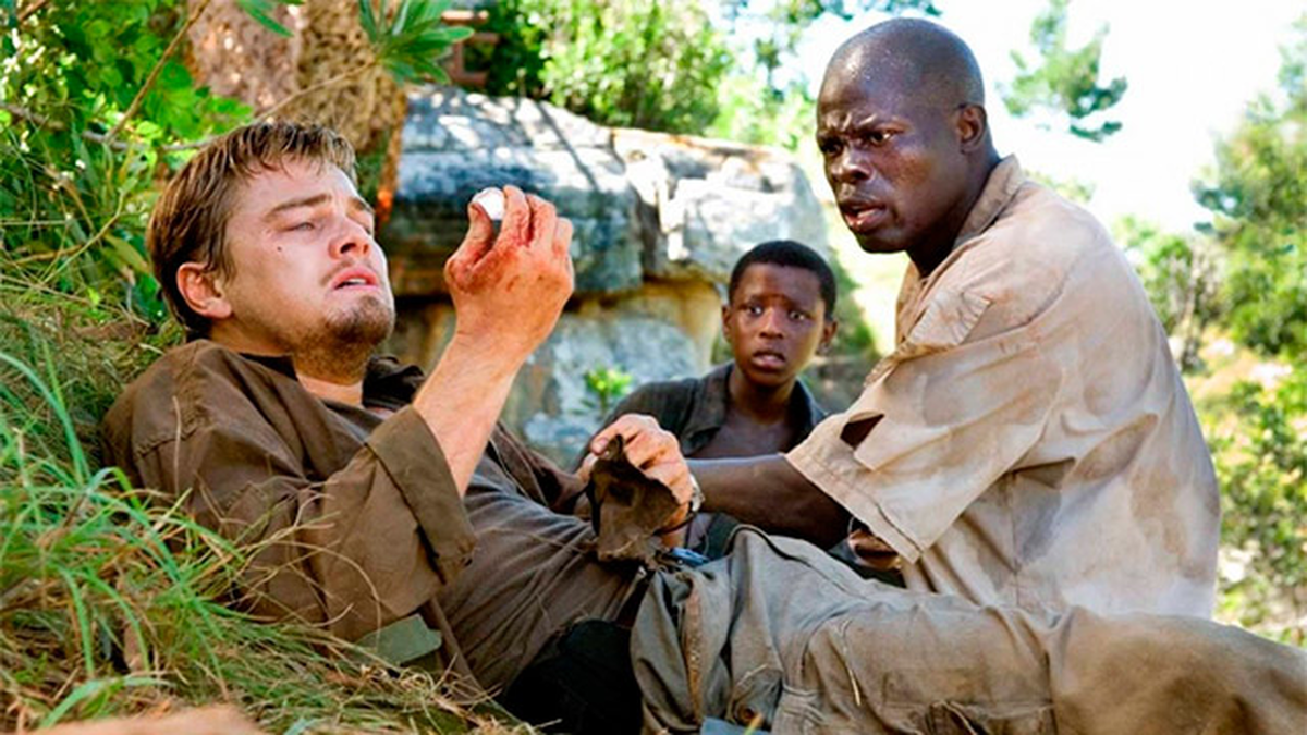 The film starring Leonardo Di Caprio and exposes diamond trafficking