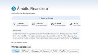 Ya se pueden seguir las noticias de Ámbito por Google Discover. Ya se pueden seguir las noticias de Ámbito por Google Discover.