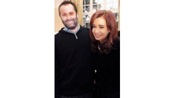 Juan Carlos Molina junto a Cristina Kirchner. (Fuente: Twitter Juan Carlos Molina).