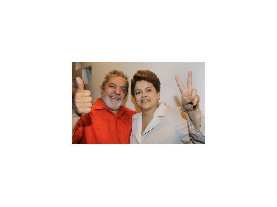 Lula Da Silva junto a su futura sucesora, Dilma Rousseff.