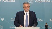 Alberto Fernández, en la conferencia de este miércoles en Casa Rosada.