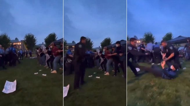 La policía continúa con las detenciones en los campus universitarios. En la Universidad de Washington fueron arrestadas decenas de personas. 
