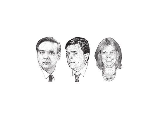 Miguel Pichetto, Mario Negri, Elisa Carrió