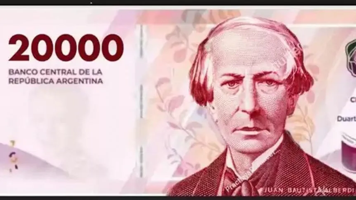Juan Bautista Alberdi ser la cara del billete de mxima denominacin del peso argentino.